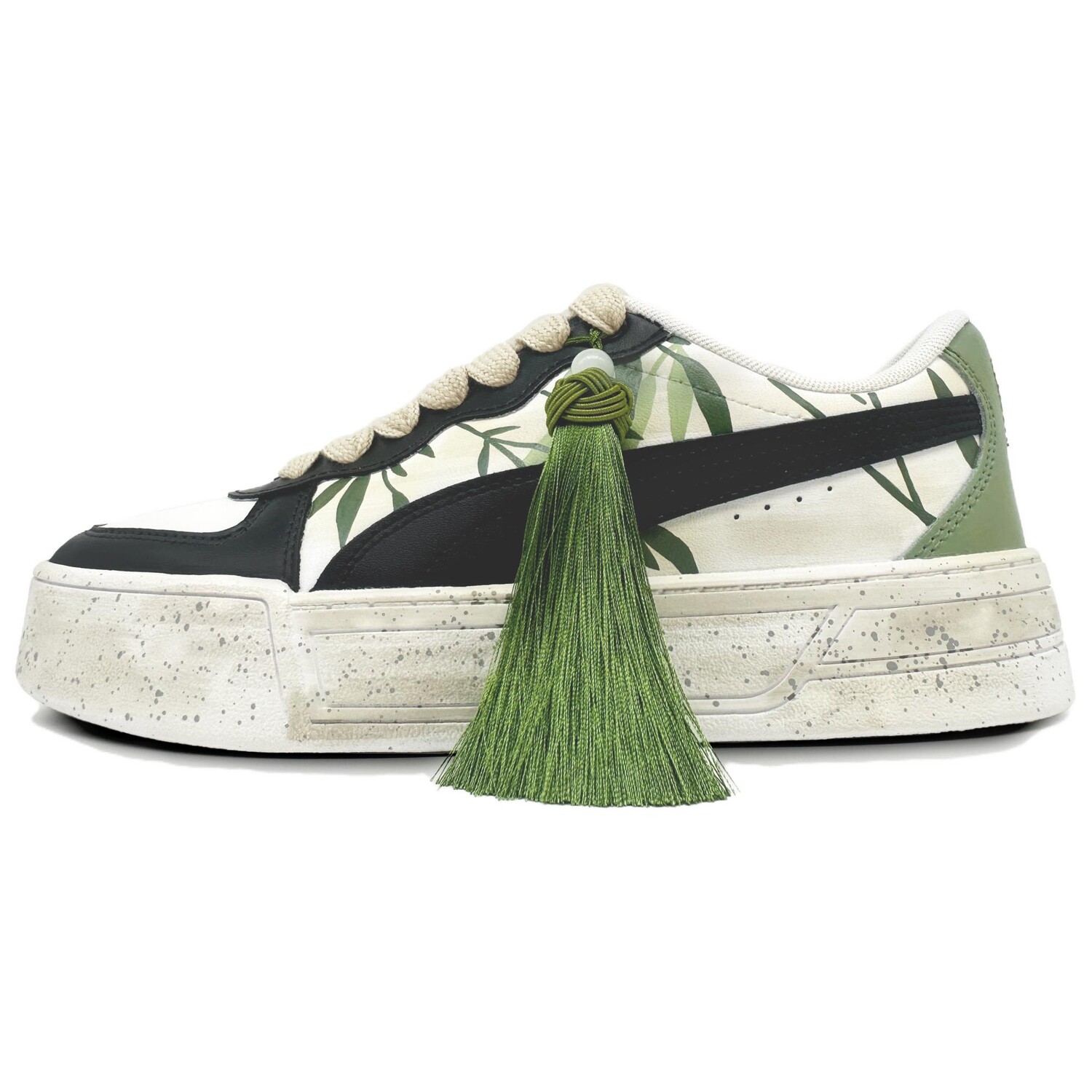 

Кроссовки Puma Skye Skateboarding Shoes Women's Low-top White/green, зеленый
