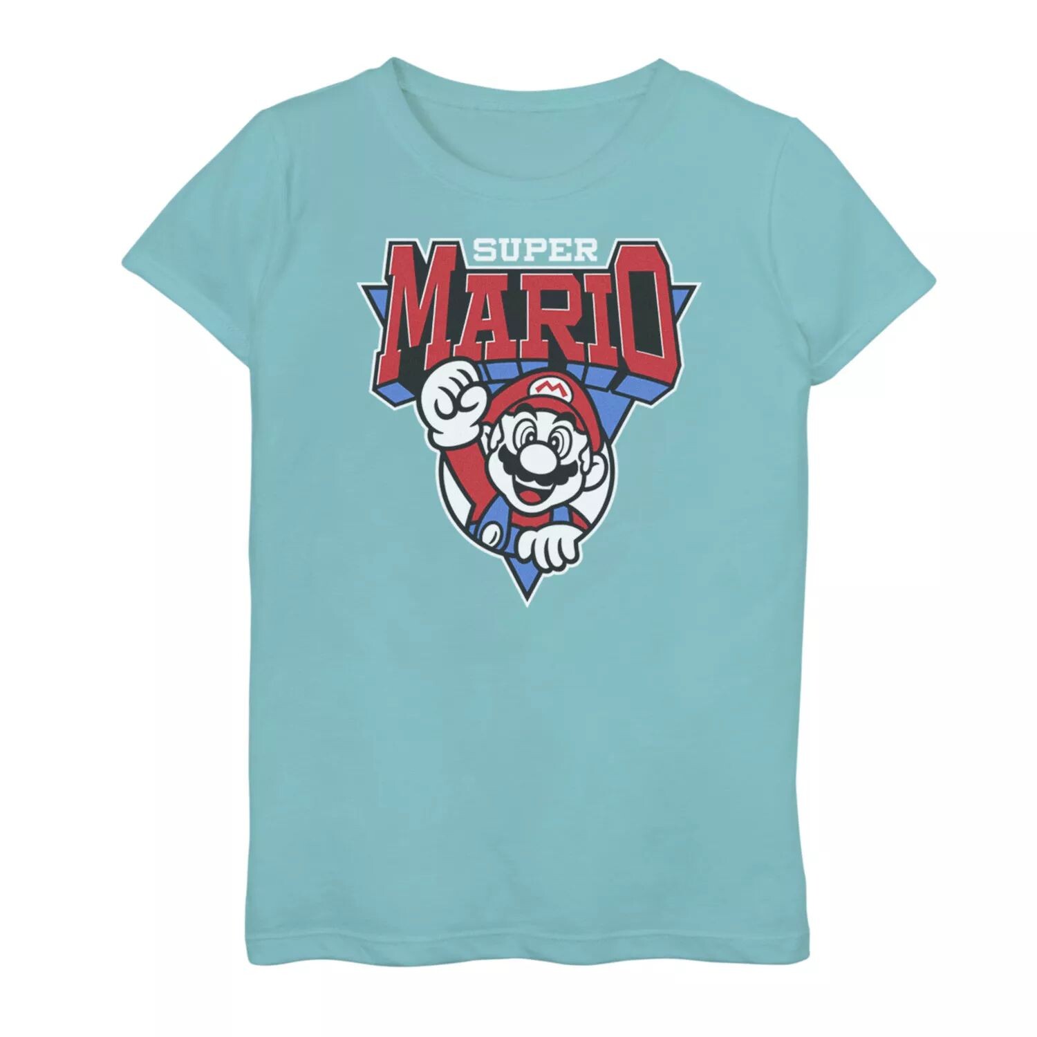 

Футболка Nintendo Super Mario с рисунком команды Mario для девочек 7–16 лет, красная, белая, синяя Licensed Character