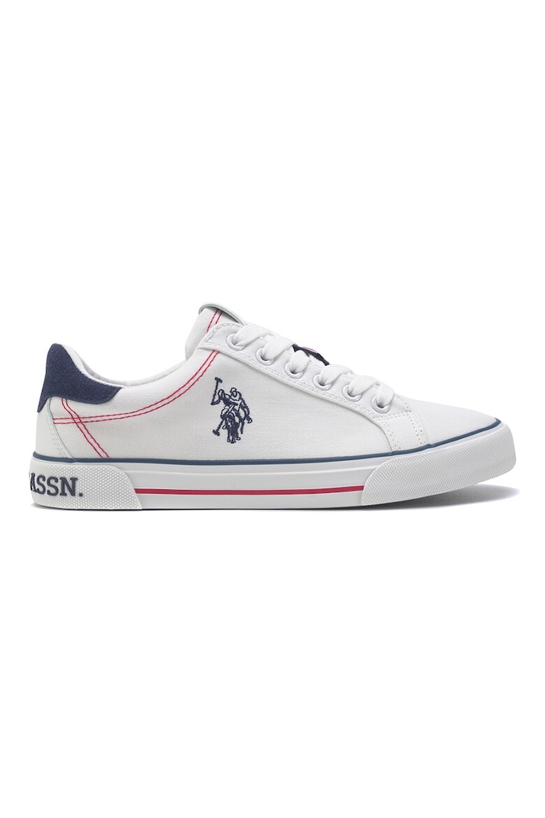 

Кроссовки из парусины с логотипом U S Polo Assn , белый