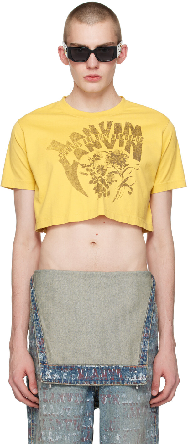 

Желтая футболка Future Edition Lanvin, цвет Corn