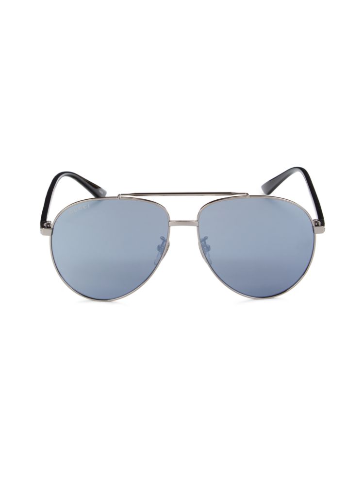 Солнцезащитные очки-авиаторы 61MM Gucci, серый
