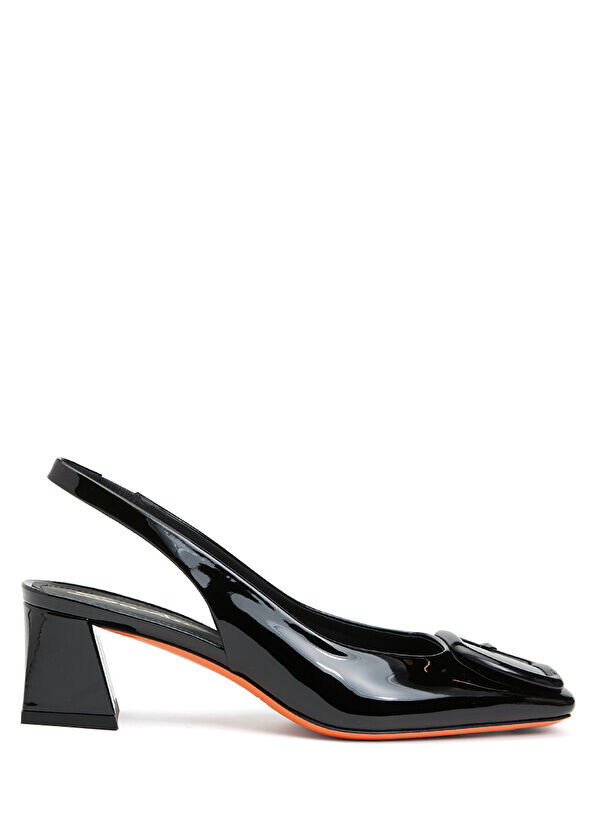 

Кожаные высокие каблуки Santoni, черный