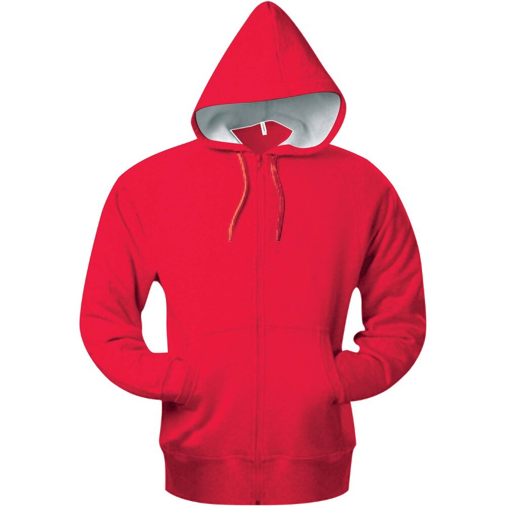 

Толстовка Kariban Hooded Kangaroo Pockets, красный
