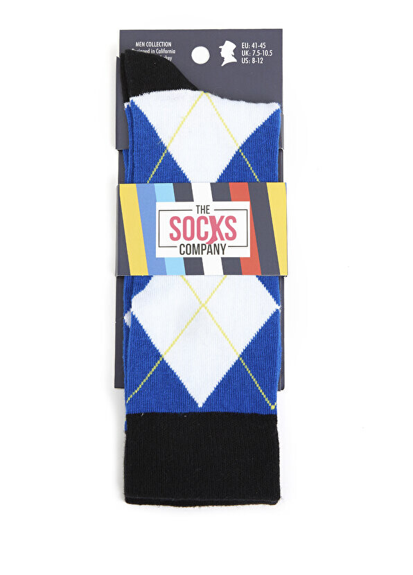 

Мужские носки с цветными блоками и аргентинским узором The Socks Company