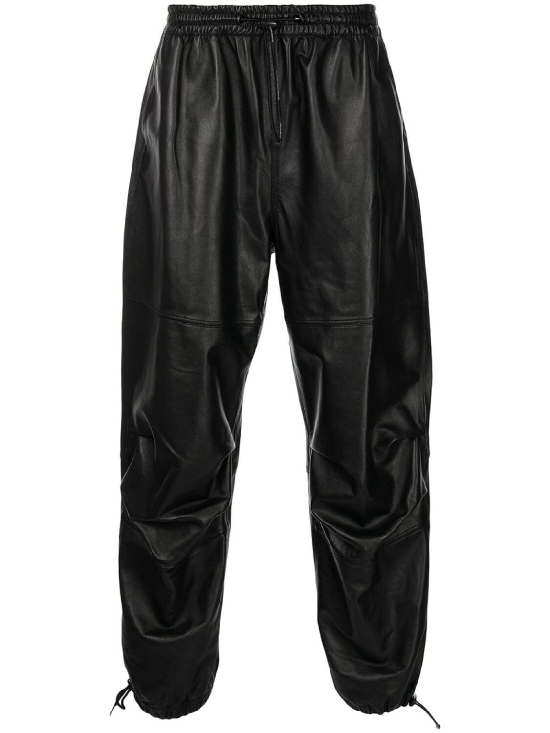 

Широкие спортивные брюки из искусственной кожи Alexander Wang, черный