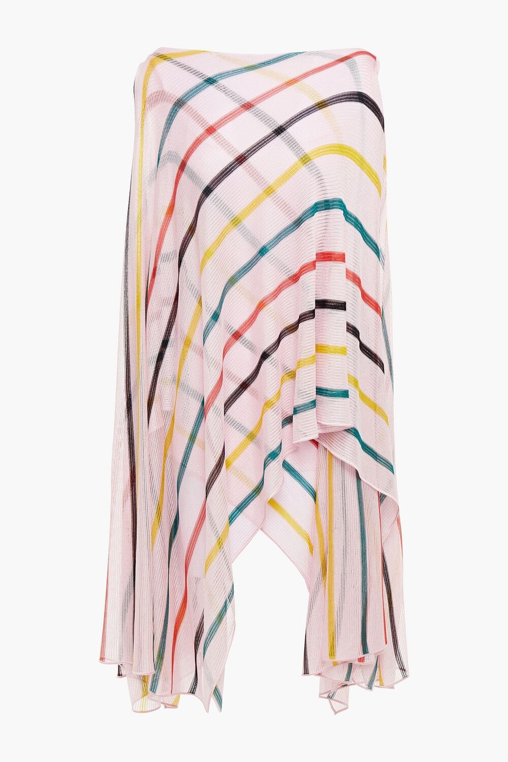 

Топ крючком в асимметричную полоску MISSONI, розовый