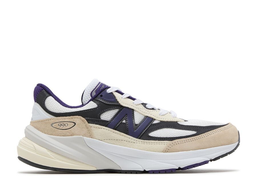 

Кроссовки New Balance New Balance 990v6 Made In USA, цвет White Black Plum