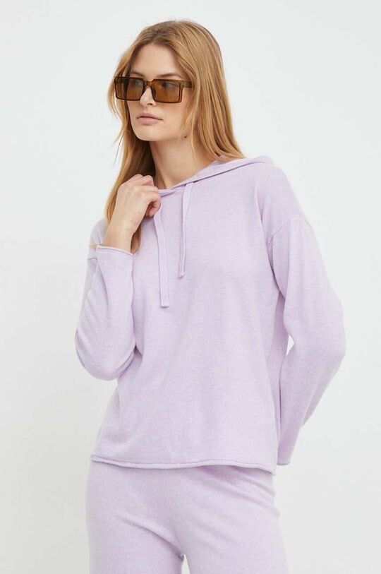 

Свитер из смесовой шерсти United Colors of Benetton, фиолетовый