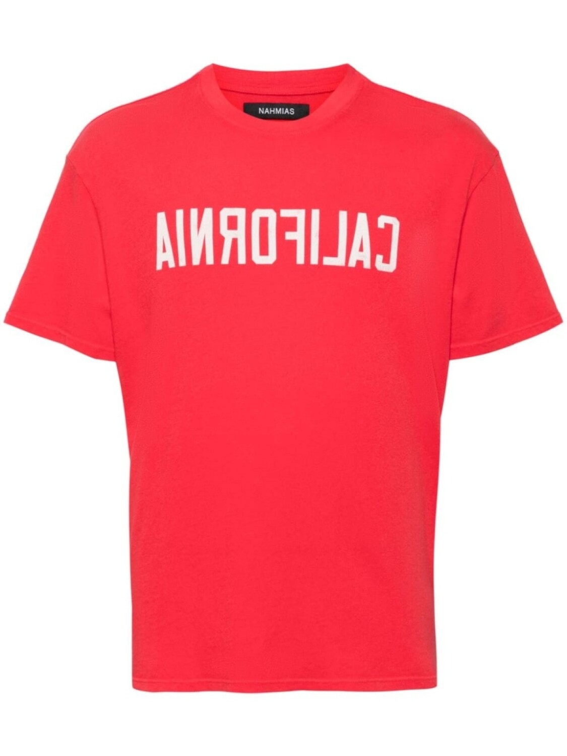 

Nahmias футболка с напечатанным логотипом, красный