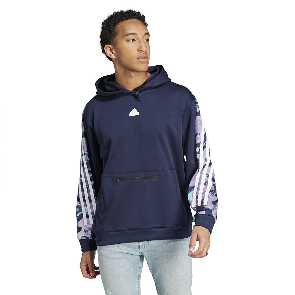 

Худи adidas Sportswear Fi Aop Q4, синий
