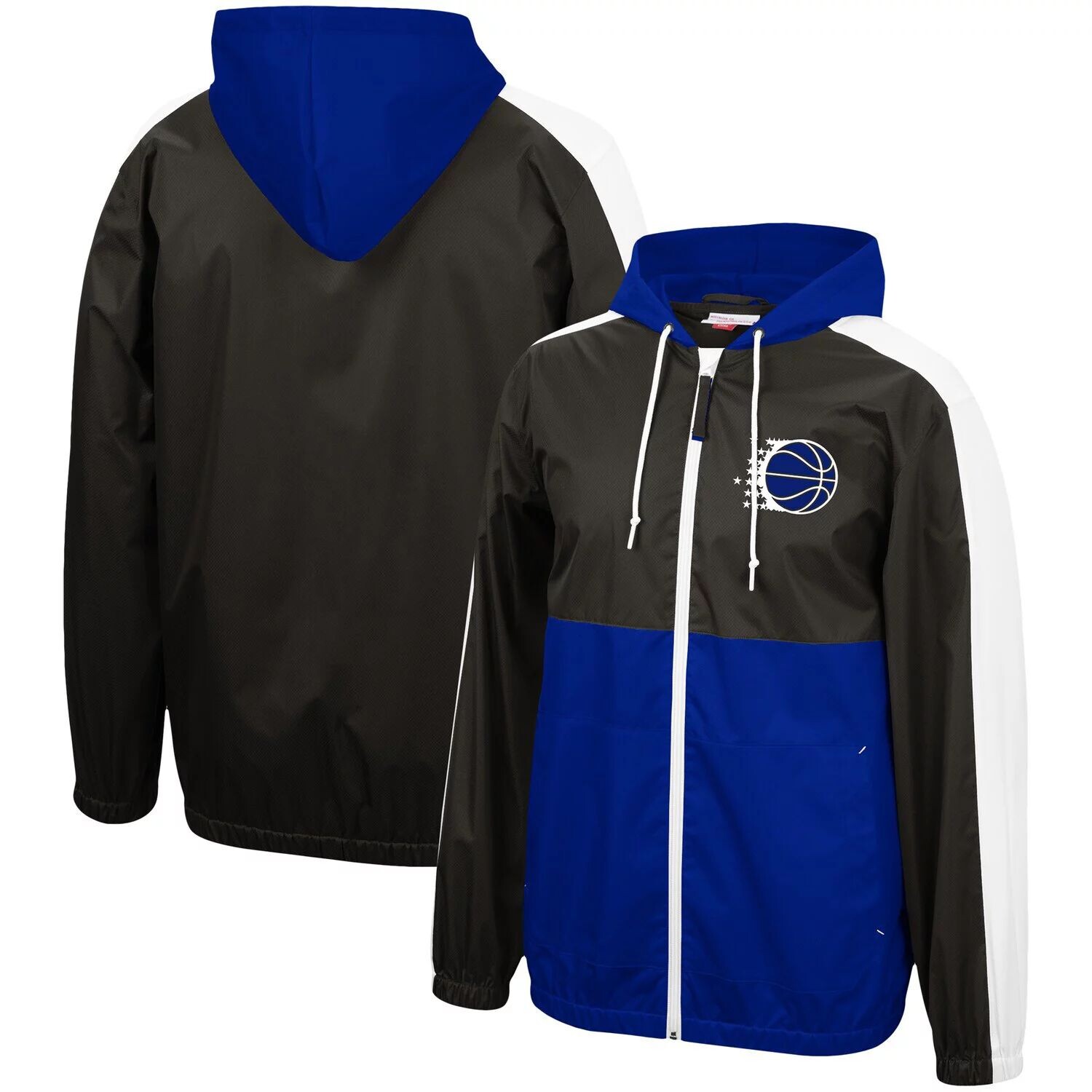 

Мужская ветровка с молнией во всю длину Mitchell & Ness Black Orlando Magic Game Day