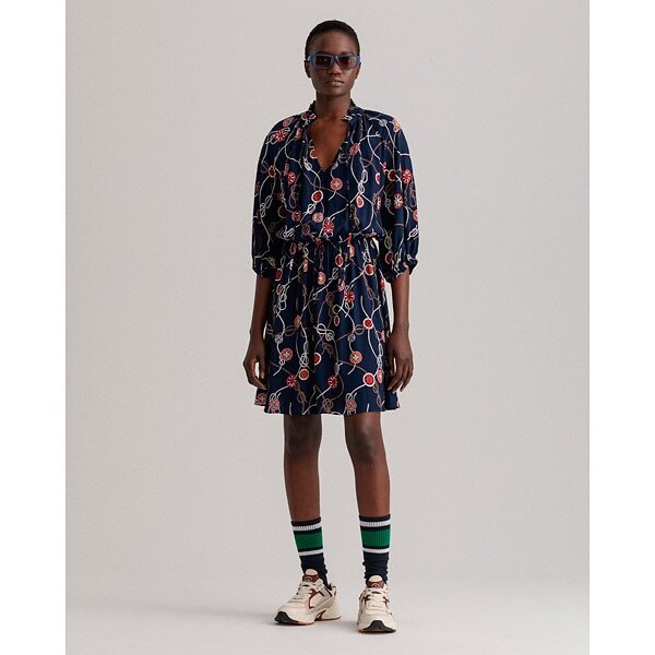 

Платье Gant Printed, синий