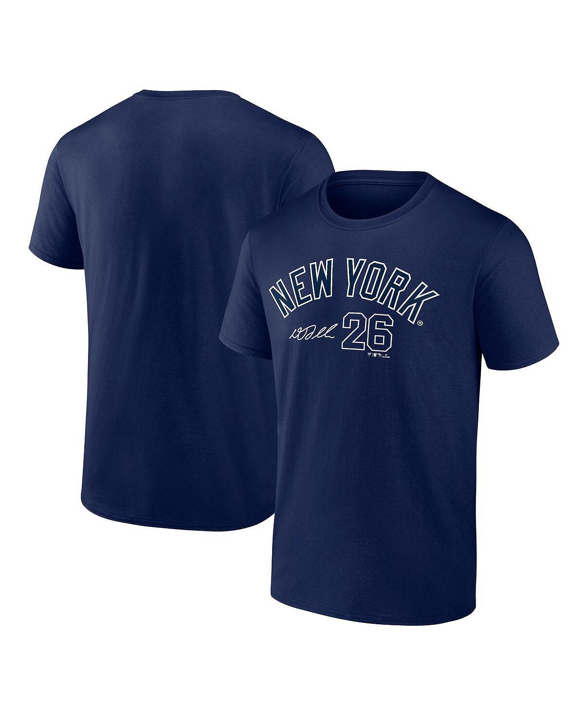 Мужская фирменная футболка dj lemahieu navy new york yankees с именем и номером игрока Fanatics, синий dj cd player