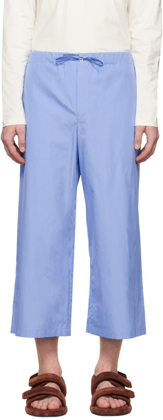 

Эксклюзивные синие пижамные шорты SSENSE Rier