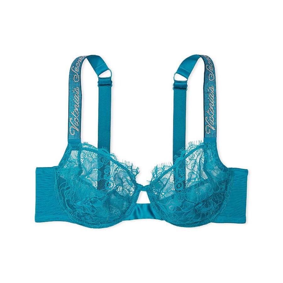 

Бюстгальтер Victoria's Secret Very Sexy The Fabulous by Full-Cup Shine Strap, темно-бирюзовый