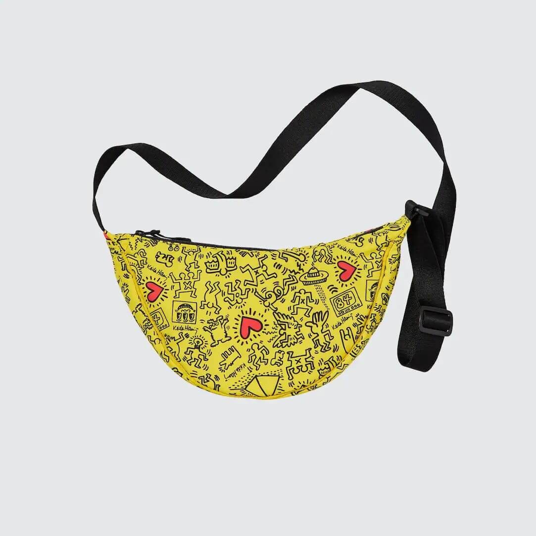 

Сумка Uniqlo Keith Haring Ut Round Mini, желтый