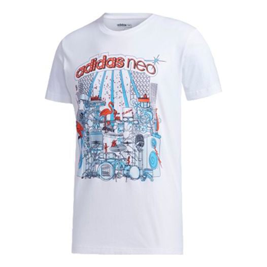 

Футболка Adidas neo M Faves Tee Sports Short Sleeve White, Белый