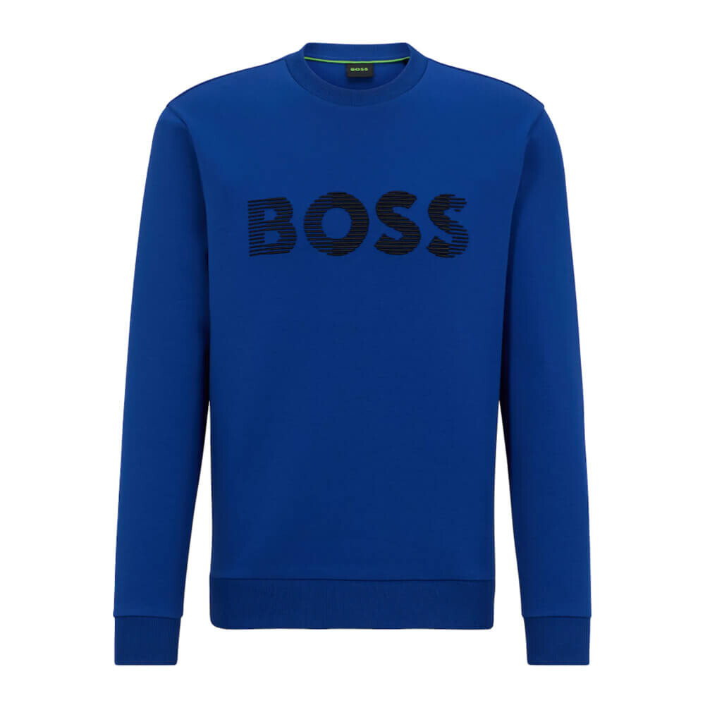 

Свитшот Boss Cotton-Blend, синий