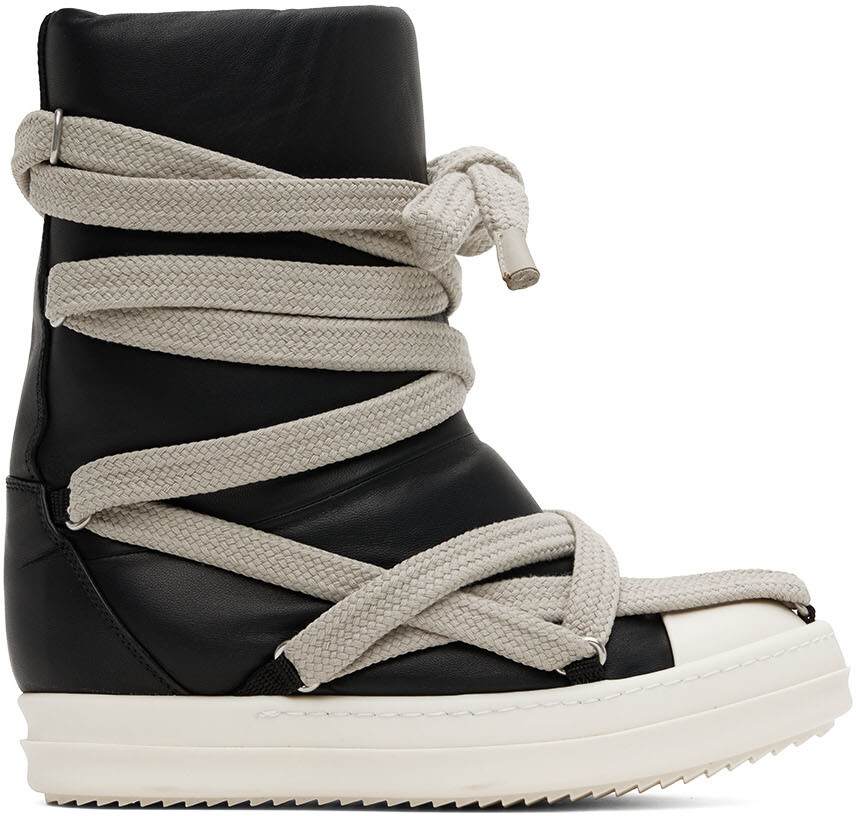 

Черные - Ботинки Jumbo Puffer со шнуровкой Rick Owens