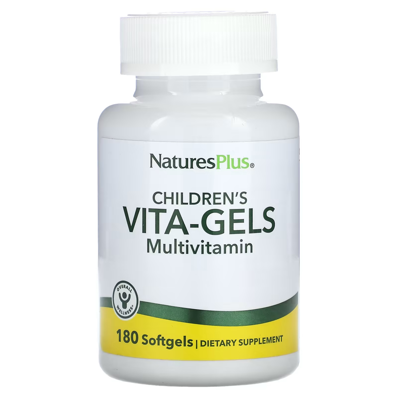 Мультивитамины добавка NaturesPlus для детей со вкусом апельсина, 180 капсул мультивитамины для детей naturesplus вишня 120 таблеток