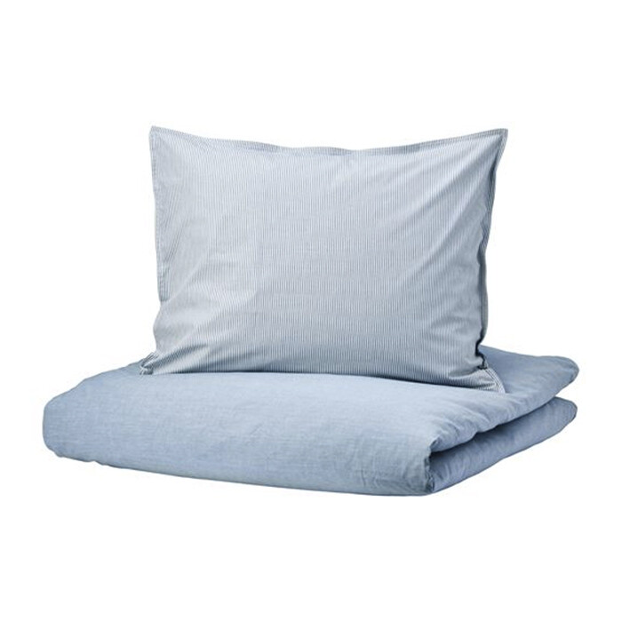 

Комплект постельного белья Ikea Blavinda, 3 предмета, 240x220/80x80, голубой