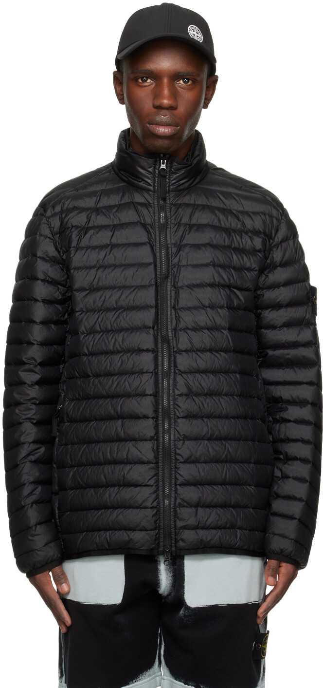 

Черный складной пуховик Stone Island