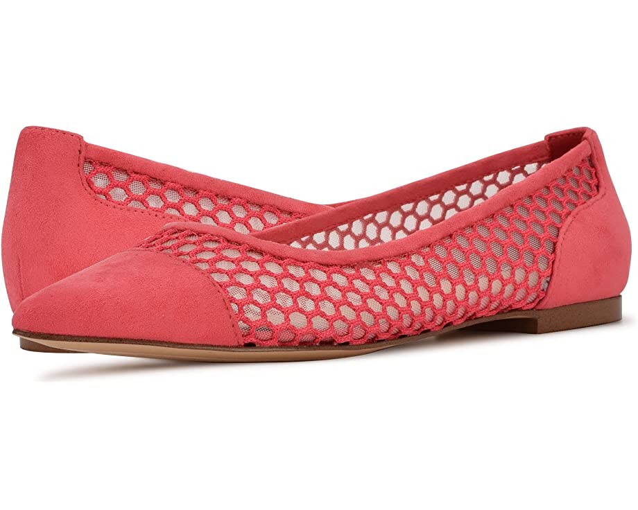 

Туфли на плоской подошве Brex P2 Nine West, коралловая сетка, Красный