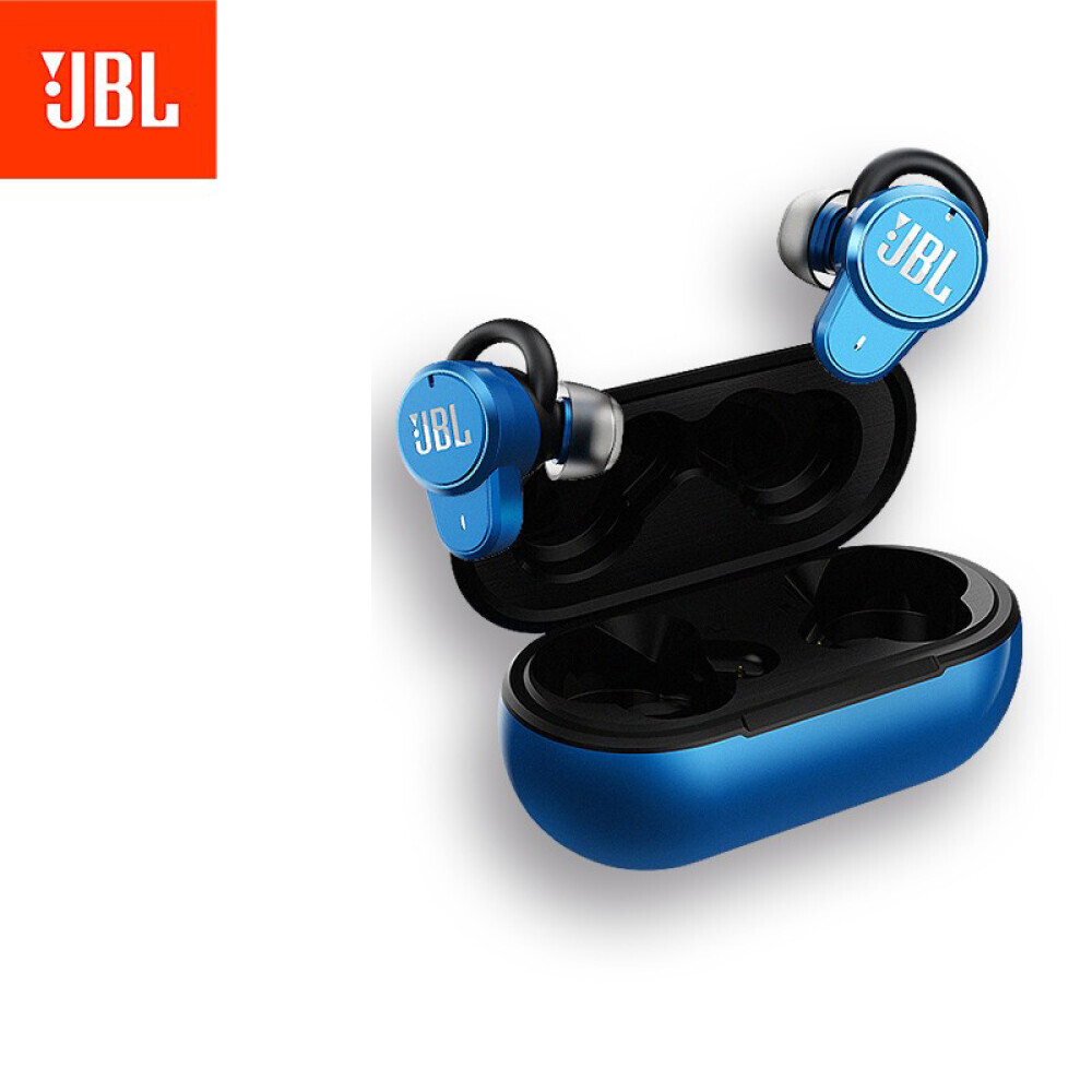 

Bluetooth-гарнитура JBL T280 TWS PRO с активным шумоподавлением и стерео звуком, голубой