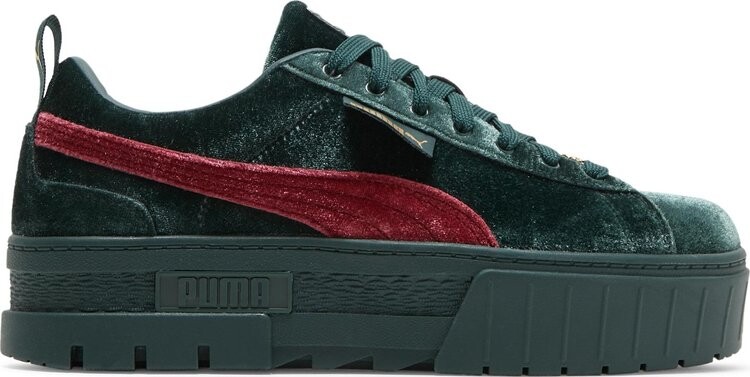 

Кроссовки Puma Wmns Mayze Velvet - Green Gables Tibetan Red, зеленый