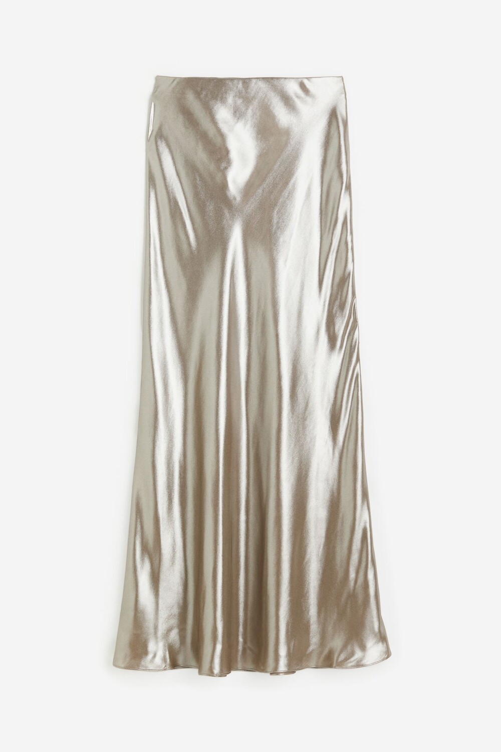 

Юбка H&M Satin Maxi, серебристый