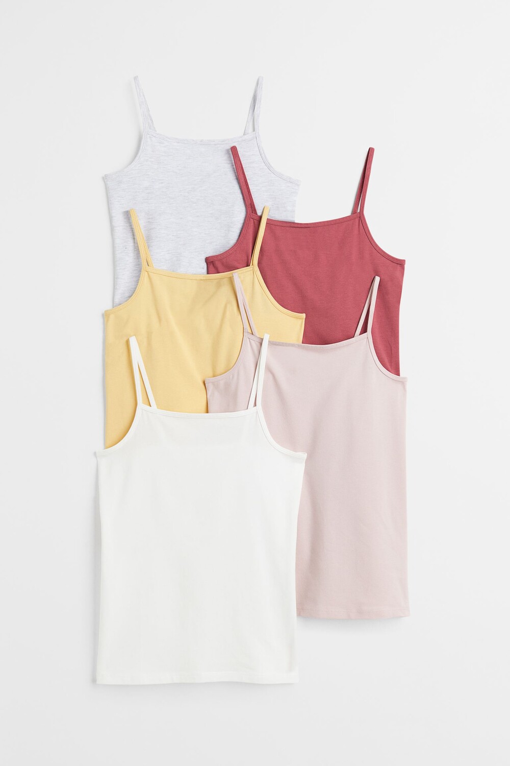 

5 комплектов безрукавок H&M, светло-желтый
