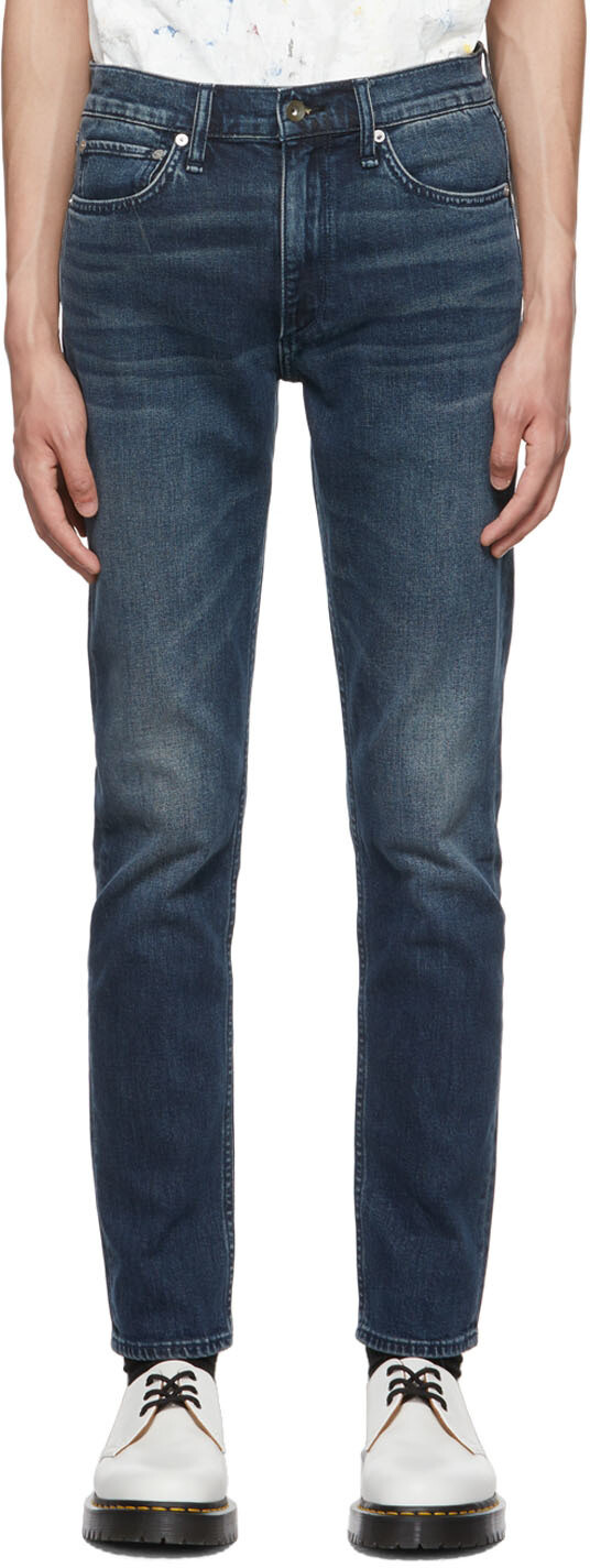 

Темно-синие джинсы скинни 2 rag & bone