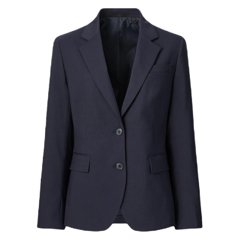 Пиджак Uniqlo Stretch Tailored, темно-синий пиджак uniqlo relaxed fit tailored коричневый
