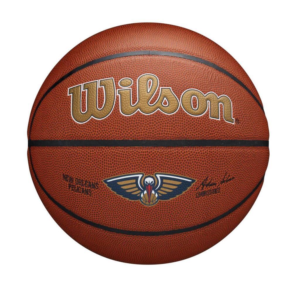 Заказать Баскетбол New Orleans Pelicans NBA Team Alliance WILSON,  коричневый/коричневый/бежевый – цены, описание и характеристики в  «CDEK.Shopping»