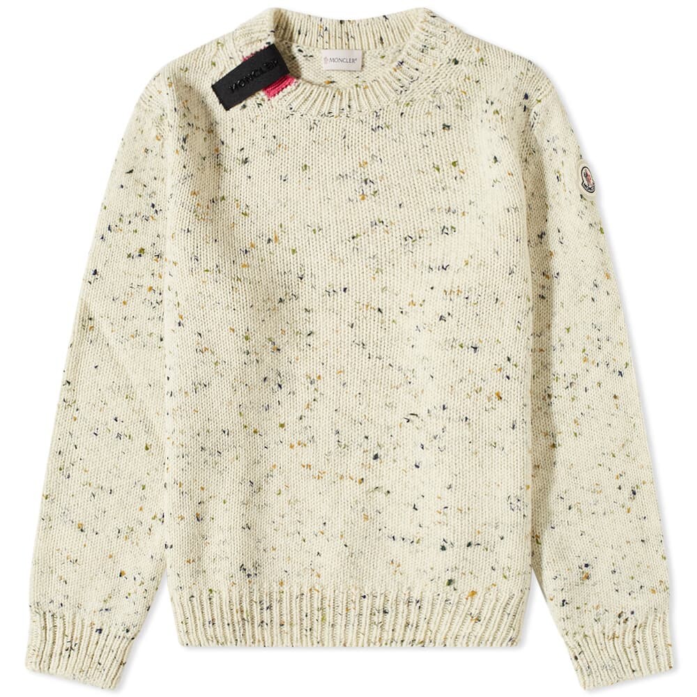 

Джемпер Moncler Tab Logo Neps Crew Knit, Серый