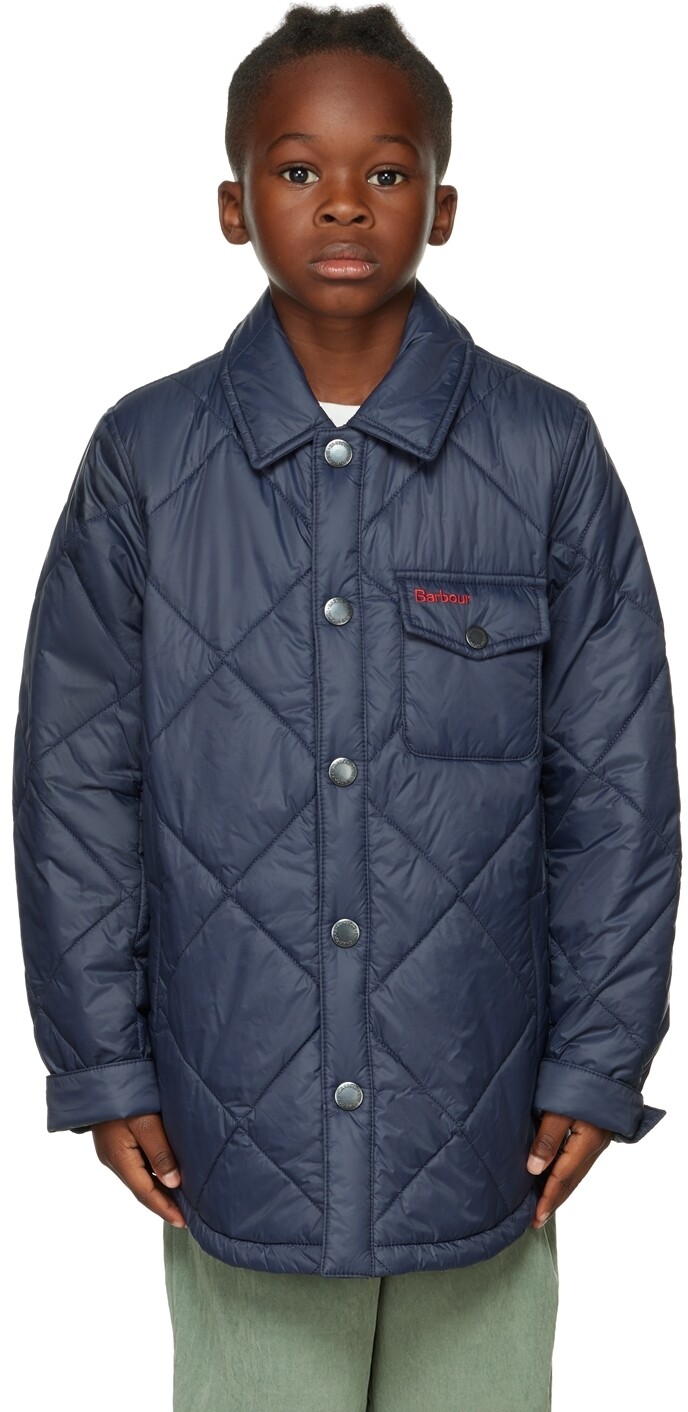 

Детская темно-синяя летняя куртка Barbour