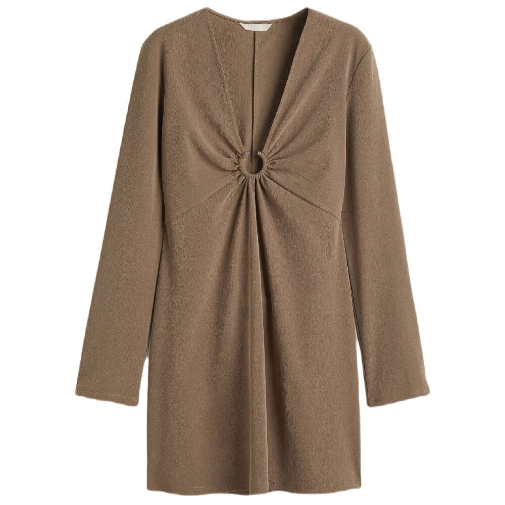 

Платье H&M V-neck, темно-бежевый