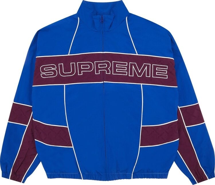 

Куртка Supreme Jacquard Panel Track Jacket 'Royal', синий