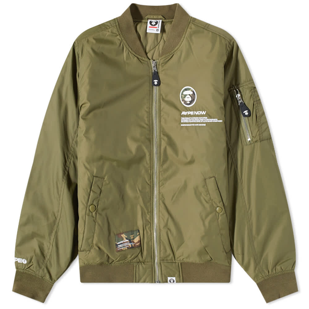

Утепленная куртка APE AAPE MA-1 AAPE by A Bathing Ape, Коричневый