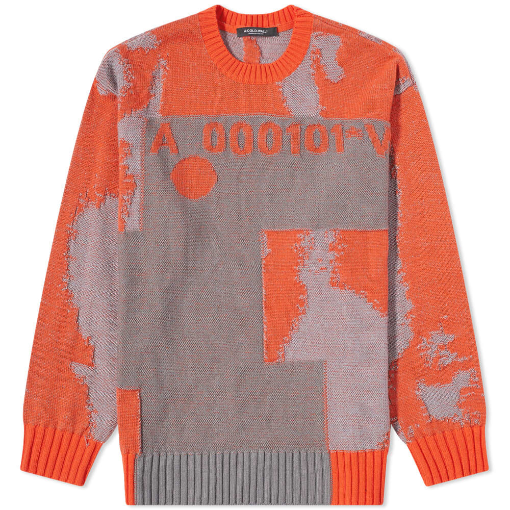 

Толстовка A-COLD-WALL* Erosion Oversized Crew Knit, Коричневый