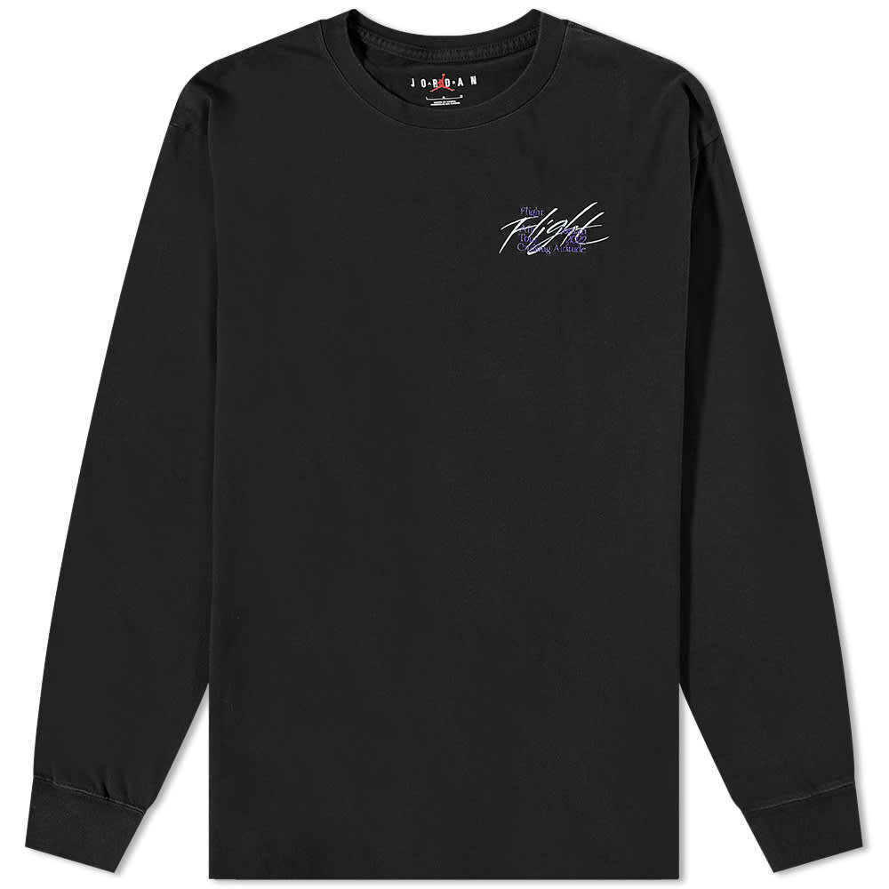 

Футболка с длинным рукавом Air Jordan Flight, черно-синий