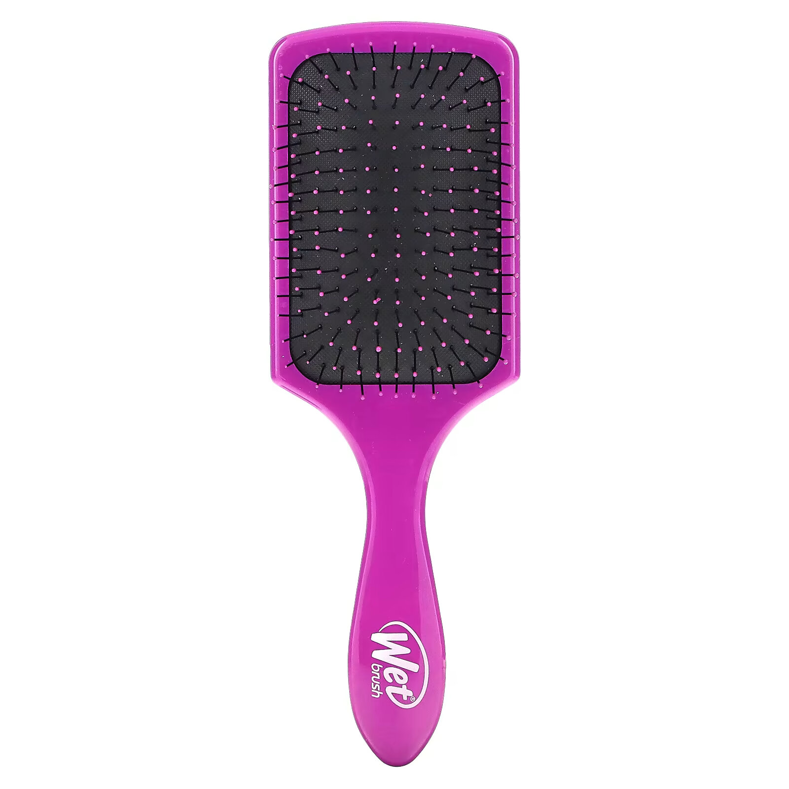 Wet Brush, Paddle Detangler Brush, щетка для легкого расчесывания, пурпурный, 1 шт. кисти paddle detangler wet brush розовый