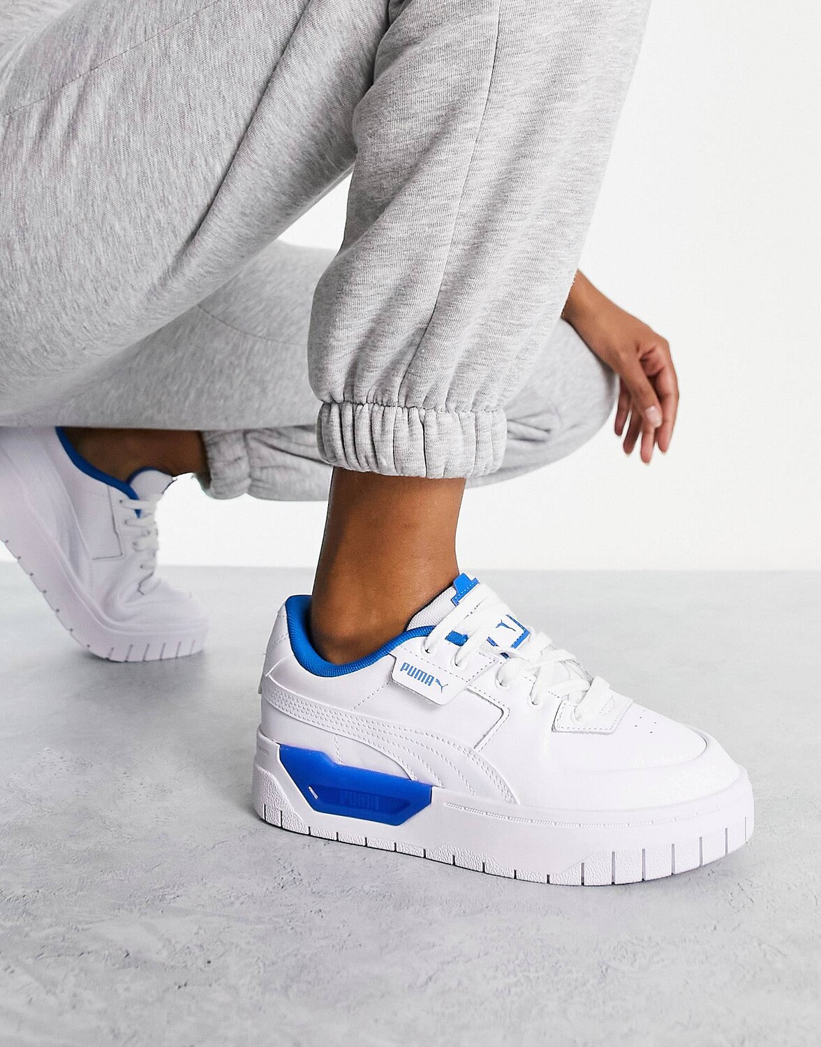 

Кроссовки Puma Cali Dream белого и синего цветов, Синий