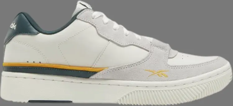 

Кроссовки dual court 'chalk green gold' Reebok, белый