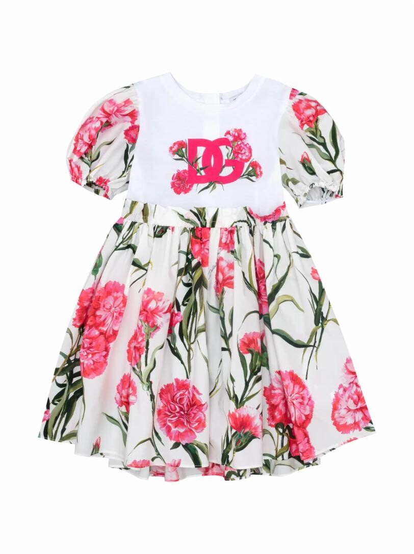 

Платье из поплина с принтом Dolce&Gabbana