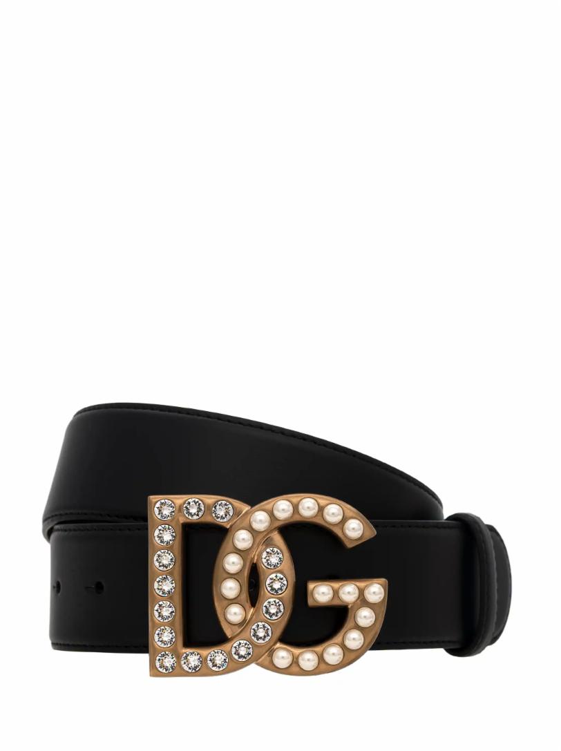 цена Кожаный ремень DG logo Dolce&Gabbana