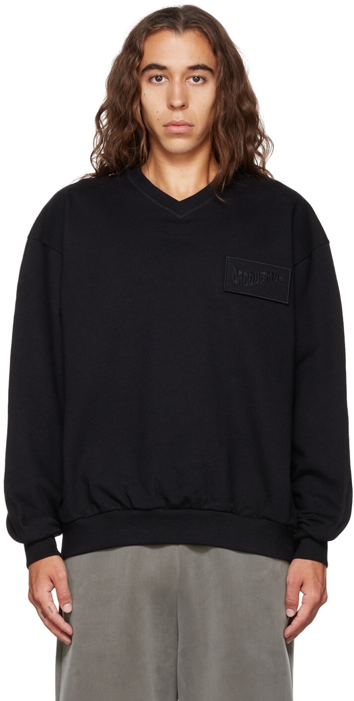 

Толстовка Le Papier 'Le Sweatshirt Santon' черного цвета Jacquemus