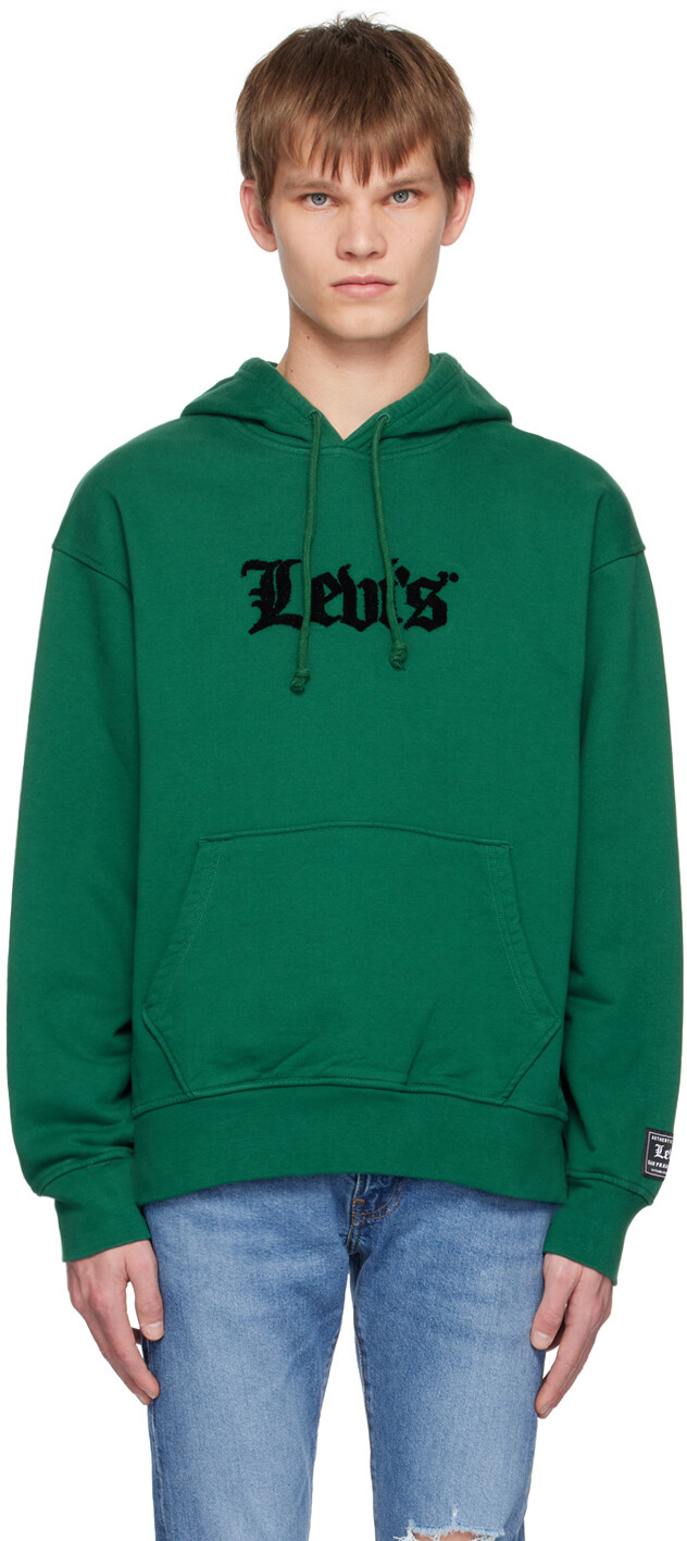 

Зеленый худи из флока Levi's