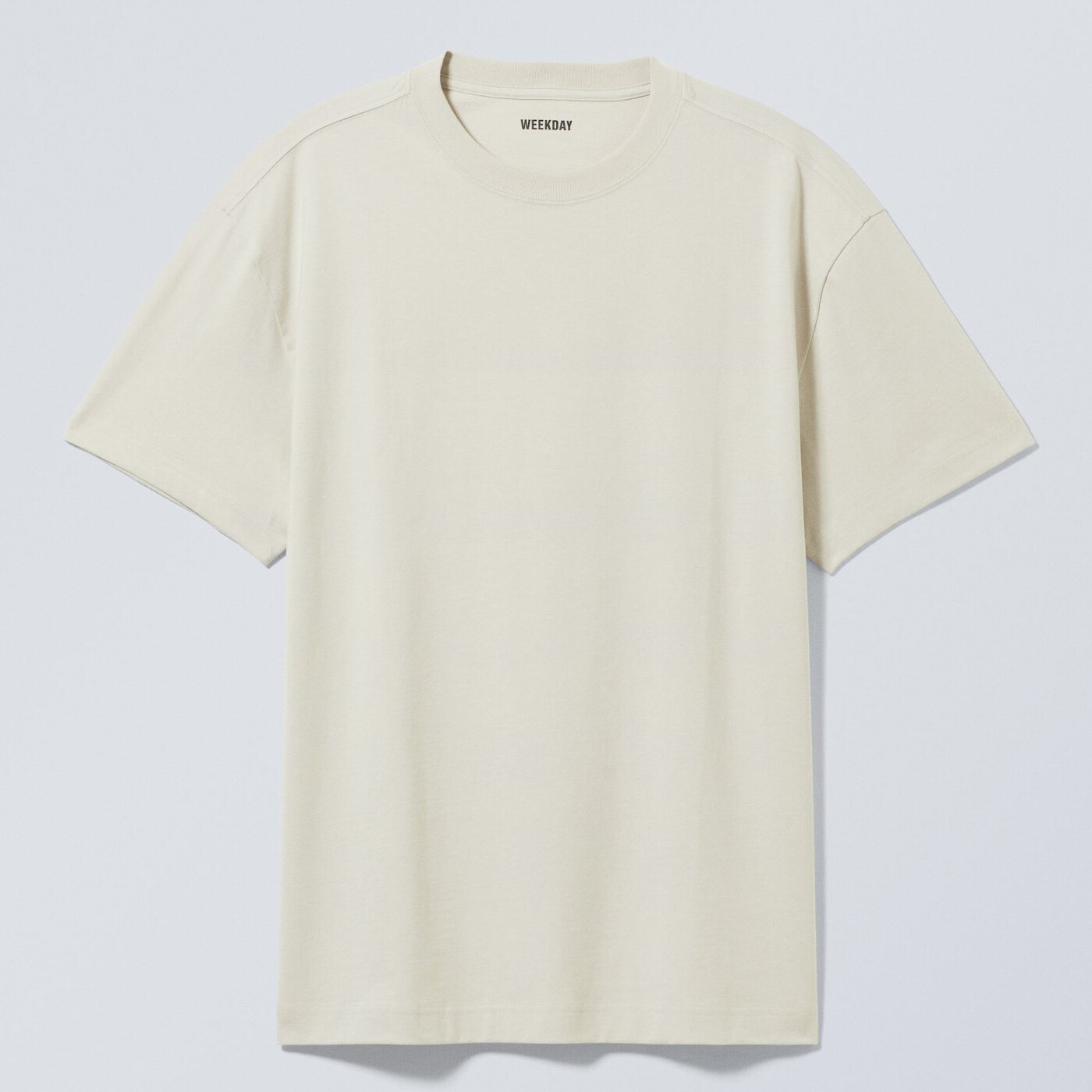 

Футболка Weekday Heavy Oversized, бежевый