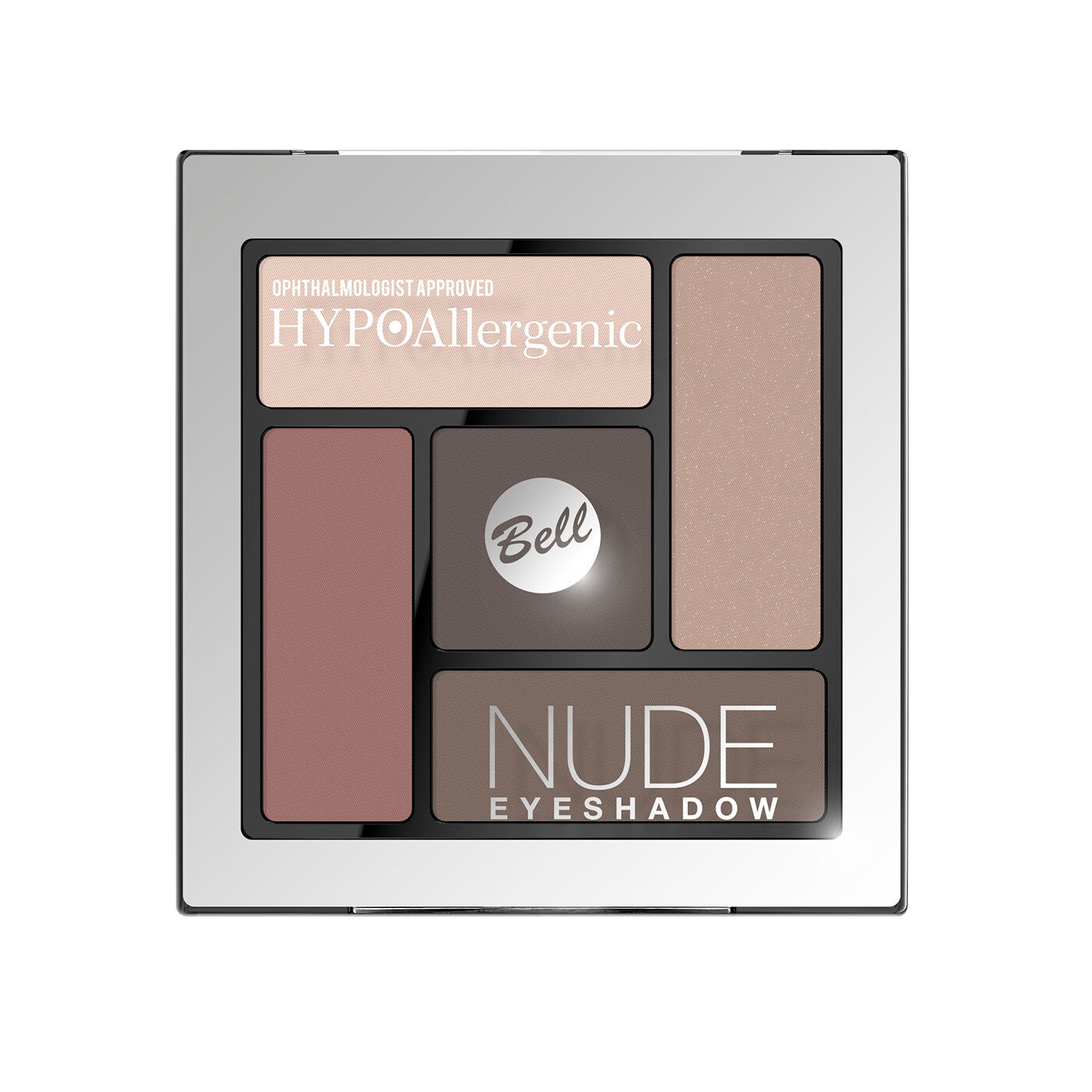 

Bell Гипоаллергенные атласно-кремовые тени для век HypoAllergenic Nude Eyeshadow 01 5г